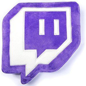 NWOT - Twitch Purple Glitch Pillow Plush
